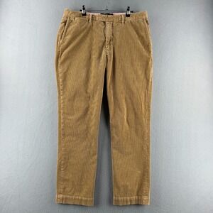 Ralph Lauren Rugby Pants Mens 36 (Fits 36x30) Beige Corduroy Cotton Chino‎